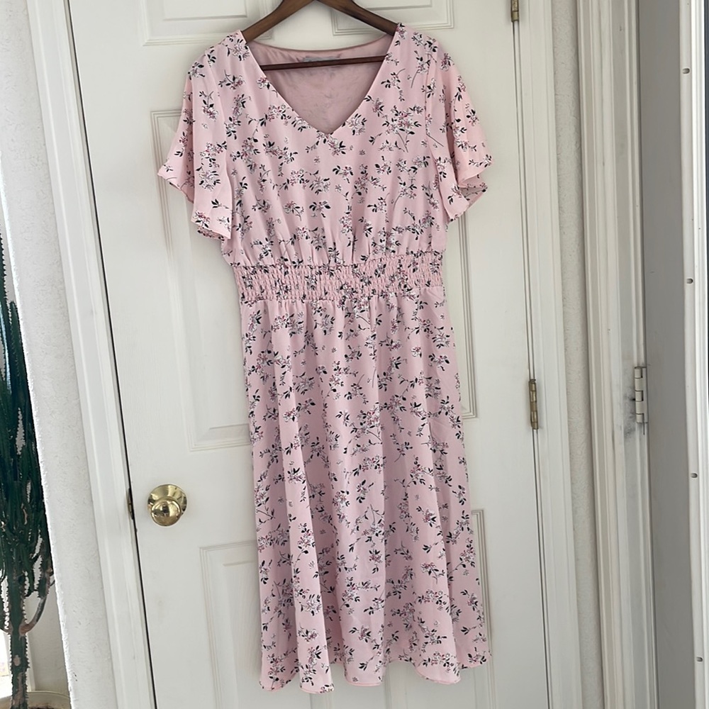 Floral Chiffon Dress NWOT